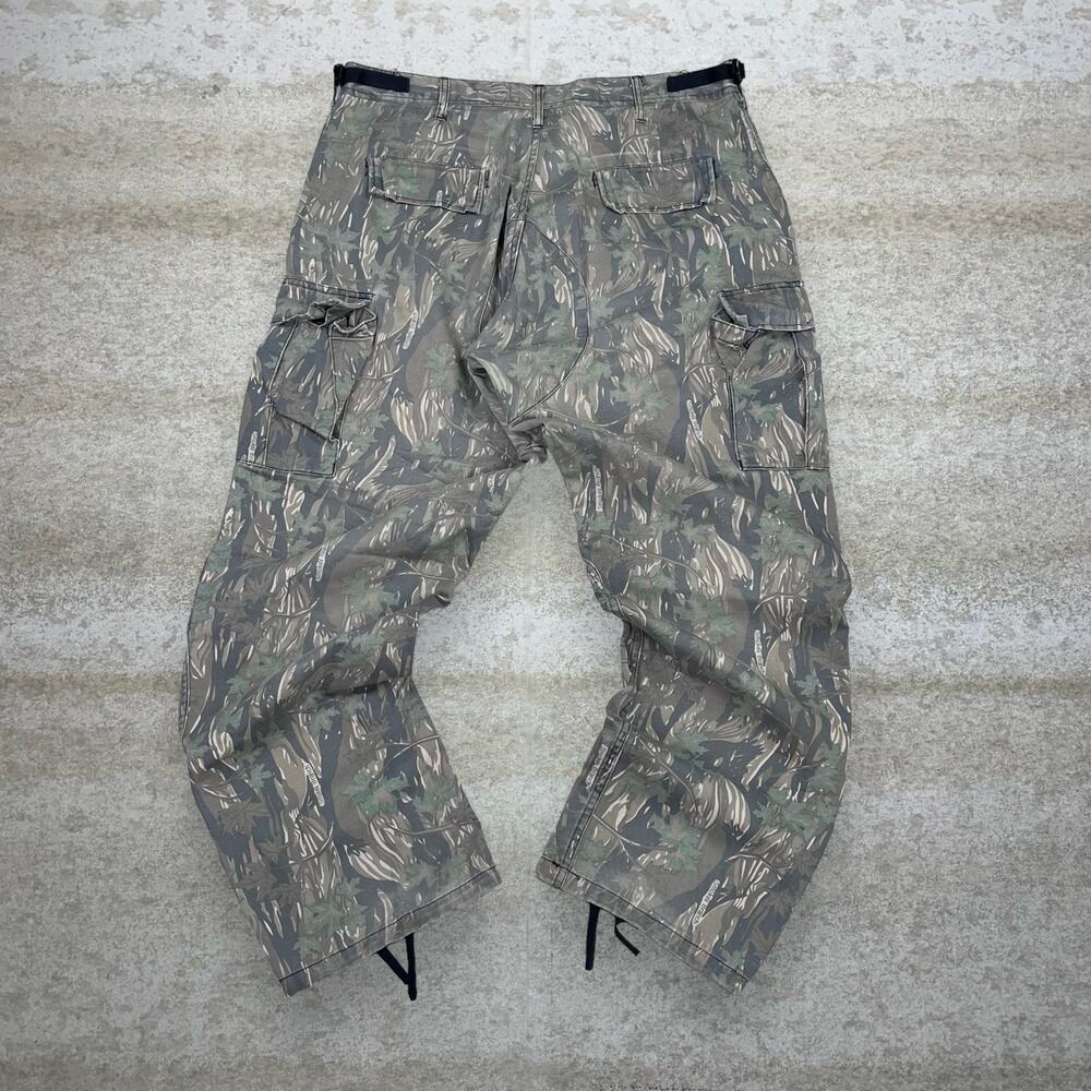 Vintage 90s Military Hunting Camo Tactical Pants 36x30 Baggy Double Knees Cargos